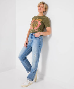 Dreamer Acid Wash T-Shirt - boudoirbythesea