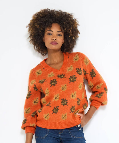 Autumn Days Cosy Leaf Jumper - boudoirbythesea
