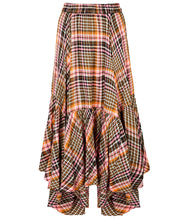 Romantic Check Dippy Hem Skirt - boudoirbythesea