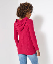 Hooded Cable Knit Jumper - boudoirbythesea