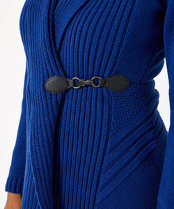 Cobalt Blue Buckle Cardigan - boudoirbythesea