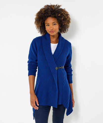 Cobalt Blue Buckle Cardigan - boudoirbythesea