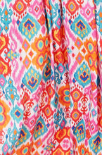 Multicolour Ikat Print Maxi Viscose Sun Dress UK14 - boudoirbythesea