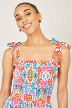 Multicolour Ikat Print Maxi Viscose Sun Dress UK14 - boudoirbythesea