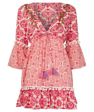 Pretty In Pink Printed Cotton Tunic UK10 - boudoirbythesea