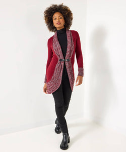 Cosy Berry Buckle Cardigan - boudoirbythesea