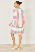 Multicolour Cotton Stripe Tunic UK12 - boudoirbythesea