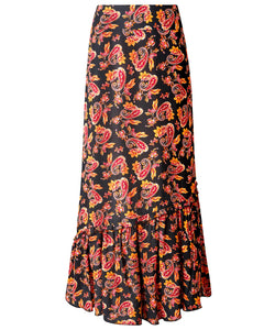Perfect Paisley Asymmetric Midi Skirt - boudoirbythesea