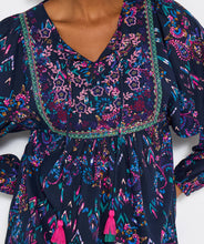 Boho Top blues/pinks tunic - boudoirbythesea