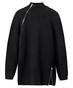 Longline Zip Detail Jumper - boudoirbythesea
