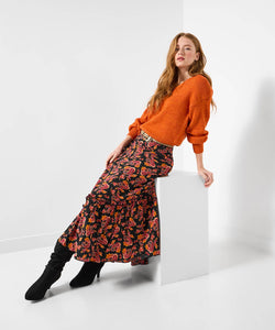 Perfect Paisley Asymmetric Midi Skirt - boudoirbythesea