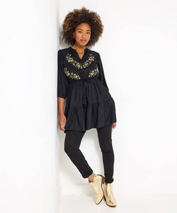 Embroidered Tunic Dress - boudoirbythesea