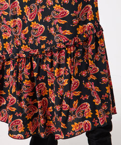 Perfect Paisley Asymmetric Midi Skirt - boudoirbythesea