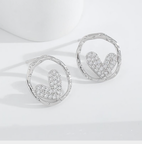 Silver Plated Cubic Studs - boudoirbythesea