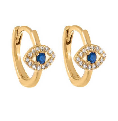 Eye huggie earrings in gold - boudoirbythesea