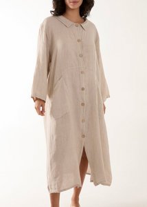 Button through cotton shirt dress - boudoirbythesea