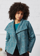 Nomads Assymetrical Jacket in Peacock - boudoirbythesea