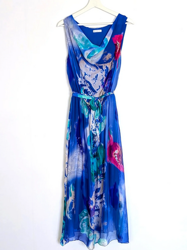 Silk Blend Blue Dress - boudoirbythesea