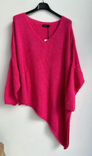 Slant V Neck Wool Jumper 2 Colours Available