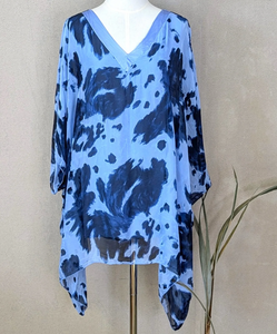 Dalmatian Print Tunic Silk Blend 2 colours available - boudoirbythesea