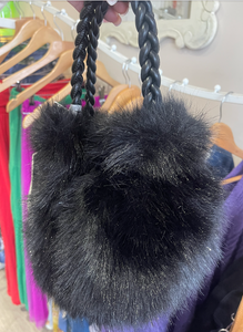 Faux Fur Balloon Bag Range of Colours - boudoirbythesea
