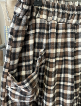 Gingham Sand / Brown Brushed Trousers