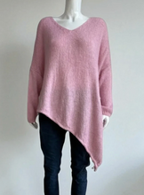 Slant V Neck Wool Jumper 2 Colours Available