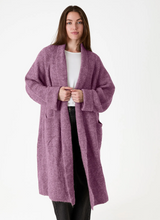 Ribbed Chunky Cardigan Heather or Denim - boudoirbythesea