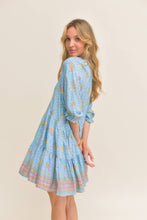 LAGUNA FLEUR PRINT PETAL MINI DRESS - boudoirbythesea