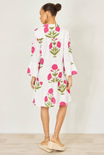 White Cotton Floral Tunic - boudoirbythesea