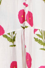 White Cotton Floral Tunic - boudoirbythesea