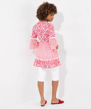 Pretty In Pink Printed Cotton Tunic UK10 - boudoirbythesea