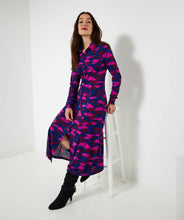Estelle Geo Print Jersey Shirt Dress - boudoirbythesea