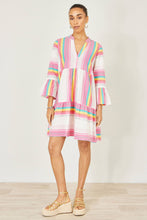 Multicolour Cotton Stripe Tunic UK12 - boudoirbythesea