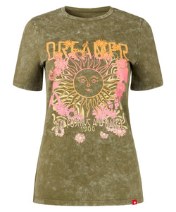 Dreamer Acid Wash T-Shirt - boudoirbythesea