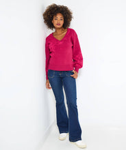 Paisley Pink V-Neck Jumper - boudoirbythesea