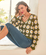 Daisy Crochet Cardigan - boudoirbythesea