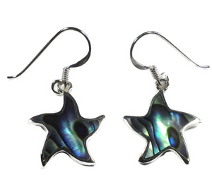 Star fish Abalone earrings - boudoirbythesea